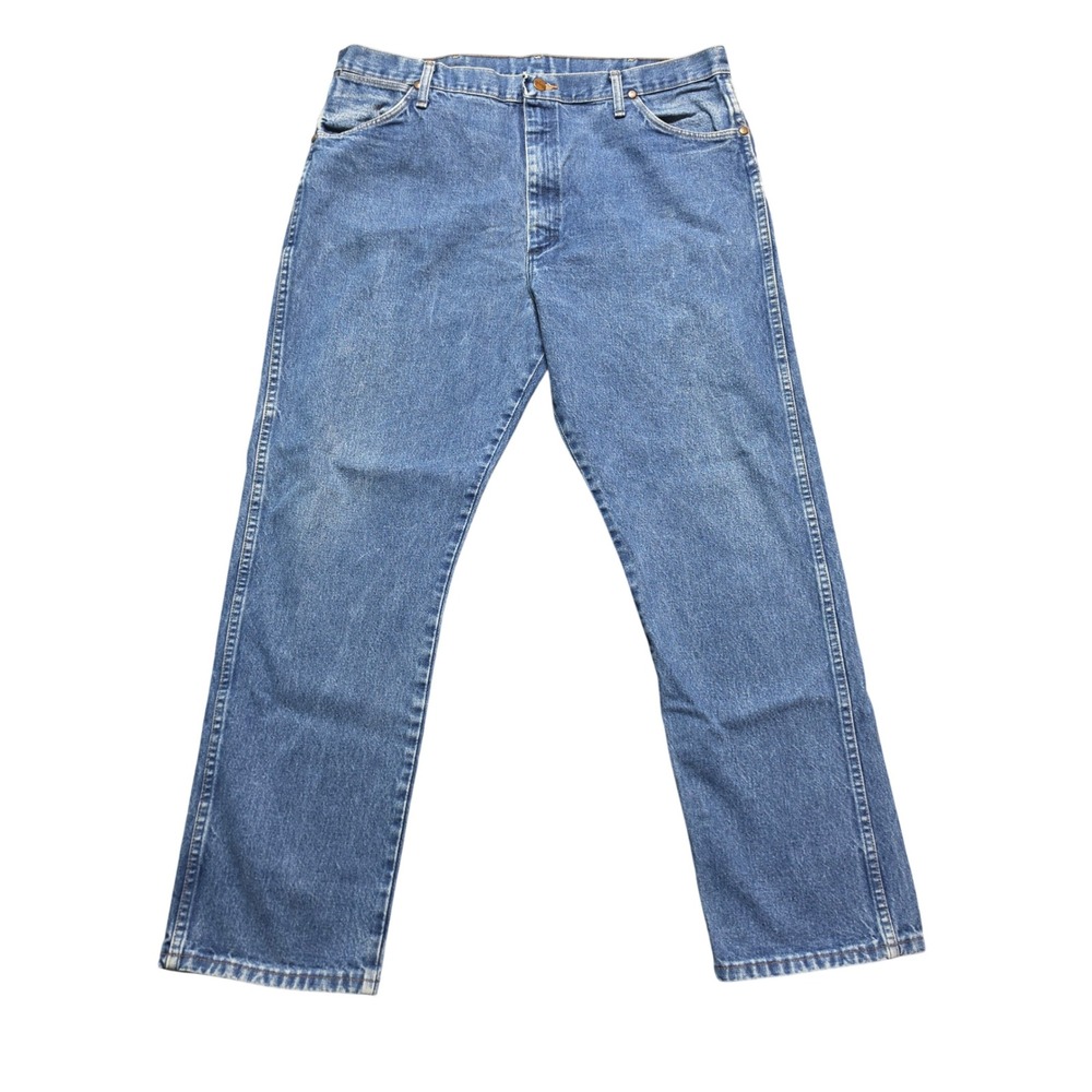 Jeans Mens 40x32 Blue Wrangler Cowboy Cut Straight Leg Denim 13MWZPW